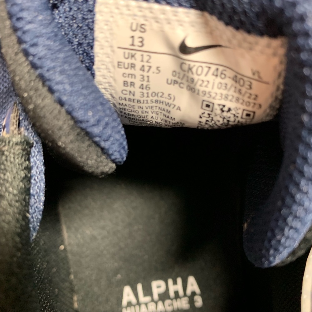 Nike Alpha Huarache Elite 3 Low Men Baseball Cleat - Picture 15 of 15